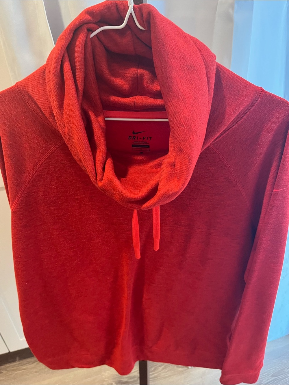 Nike Red Cowl Neck Dri-FIT Sweater